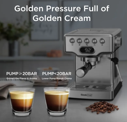 Máquina de café expreso Geek Chef