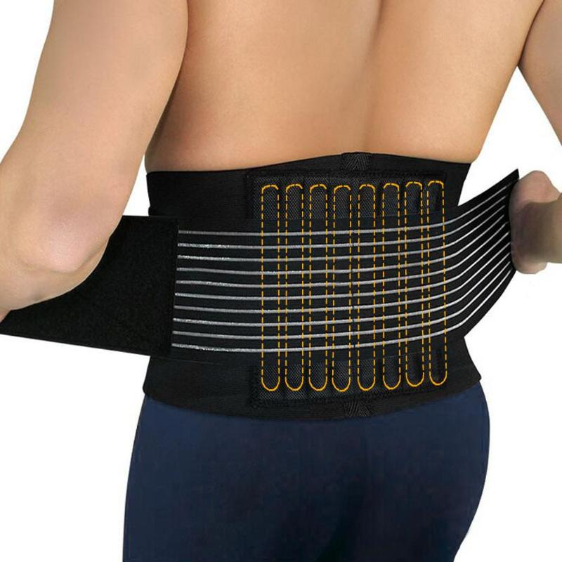 El cinturón de soporte lumbar es duradero y ajustable.