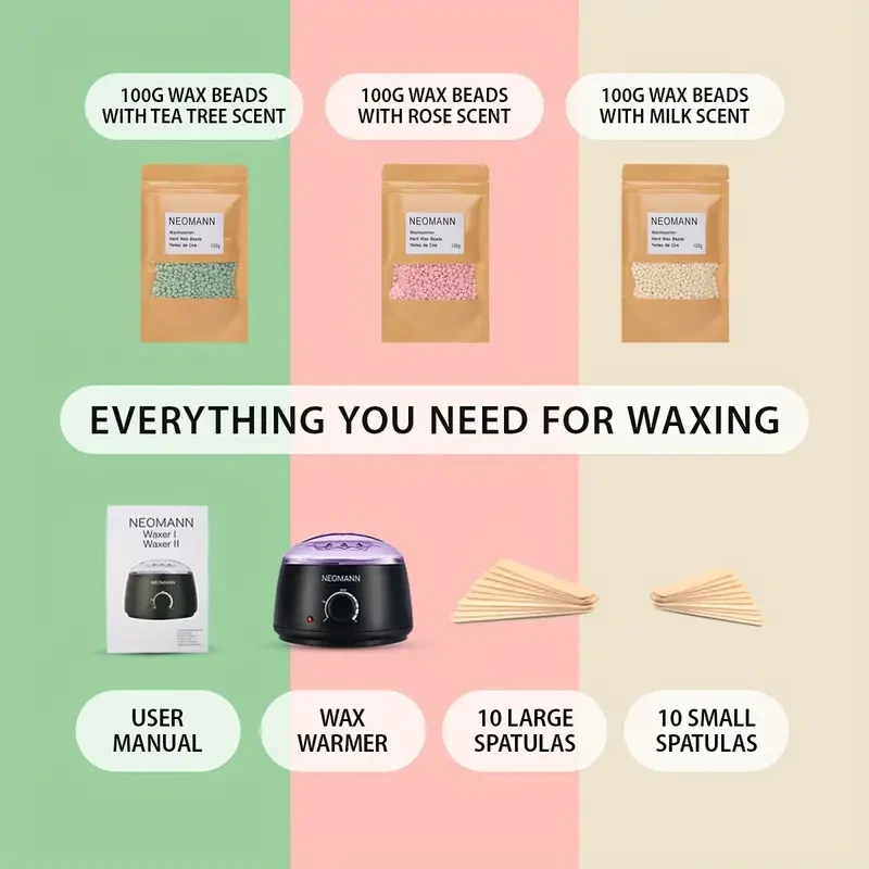 Kit de depilación con cera caliente NEOMANN Waxer II