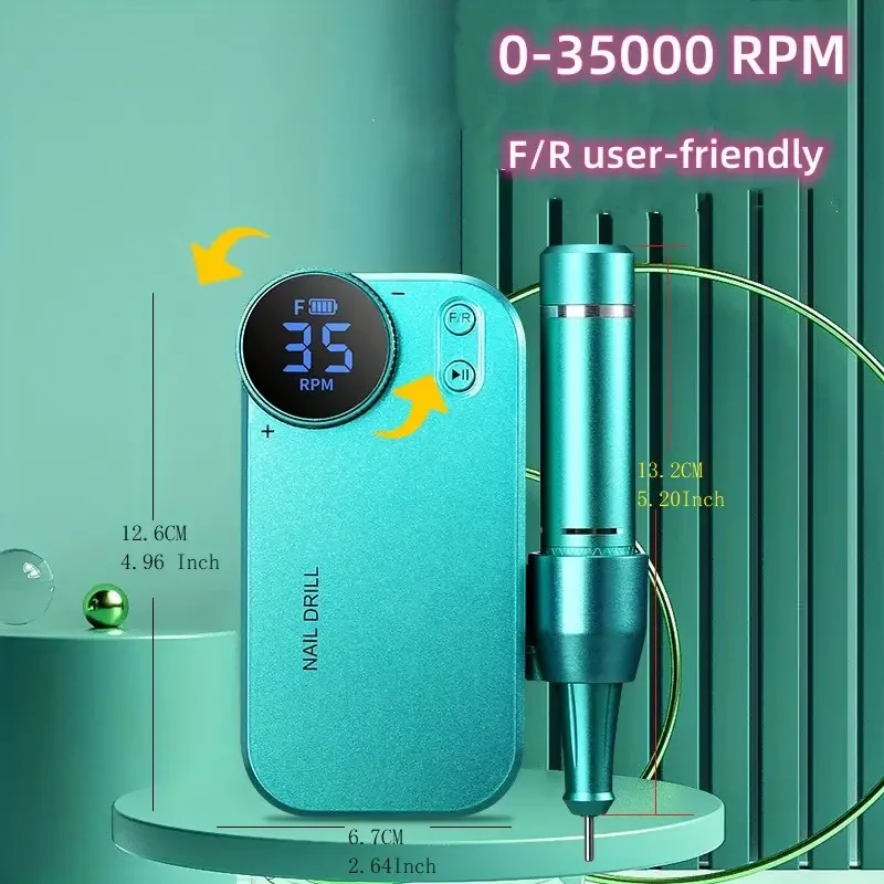 Kit de taladro portátil Efile para uñas de gel acrílico