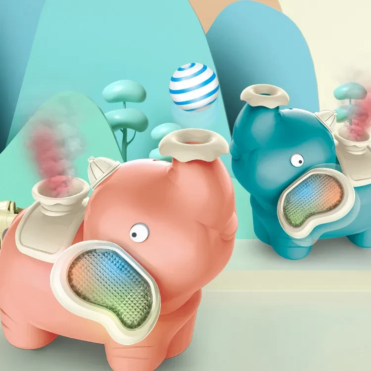 Juguete de dibujos animados de elefante de celebridades de Douyin Net, divertido spray humidificador para niños con cabina de música y luz.