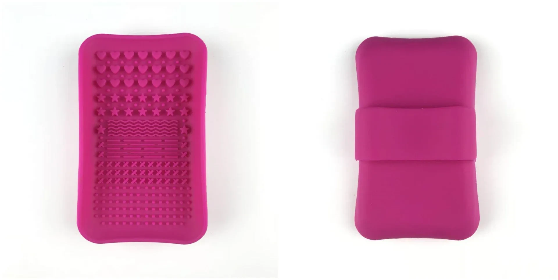 Almohadilla de silicona para limpieza de brochas cosméticas