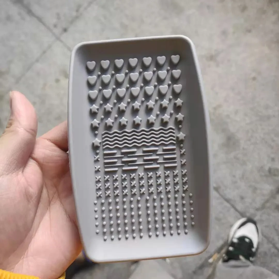 Almohadilla de silicona para limpieza de brochas cosméticas