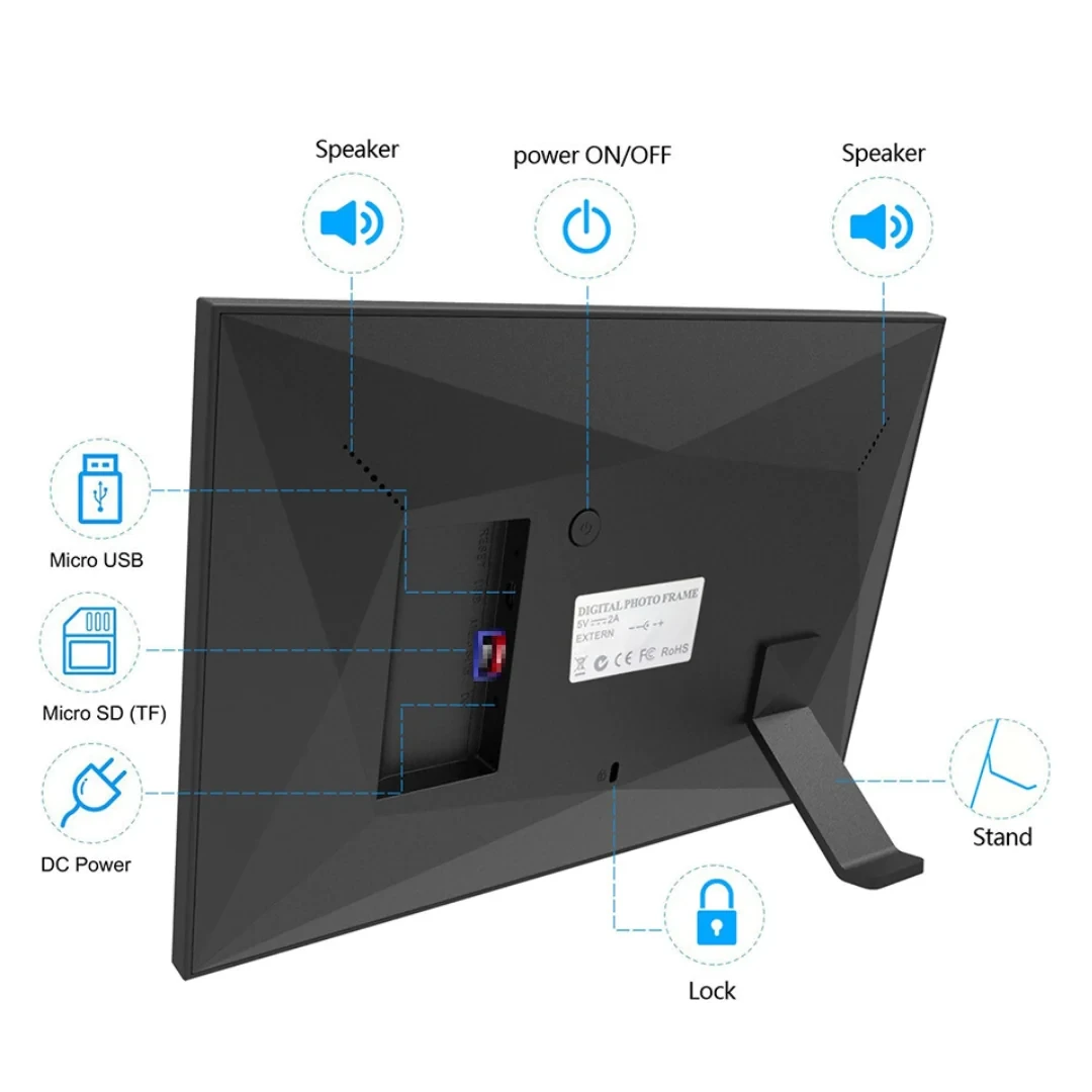 Speedex™ Digital Photo Frame: Showcase Your Cherished Memories in High Definition