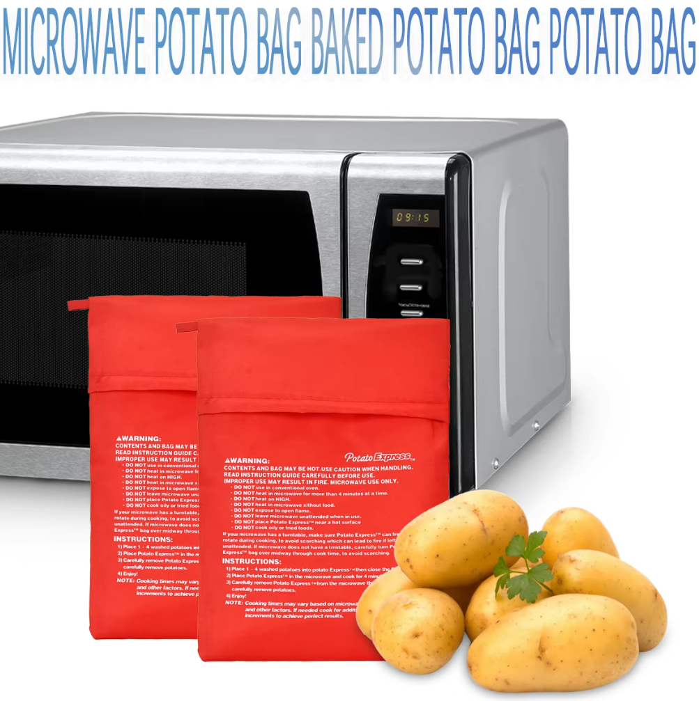 3/1 piezas de bolsas para patatas para microondas