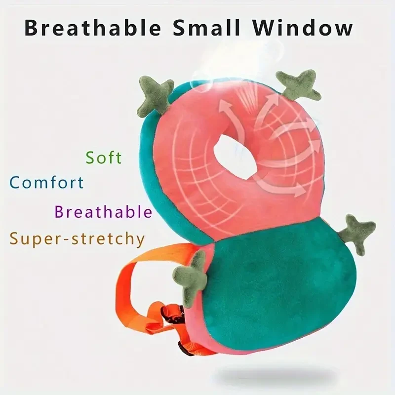 Mochila de seguridad ajustable para niños de 0 a 3 años - Almohadilla protectora suave para la cabeza