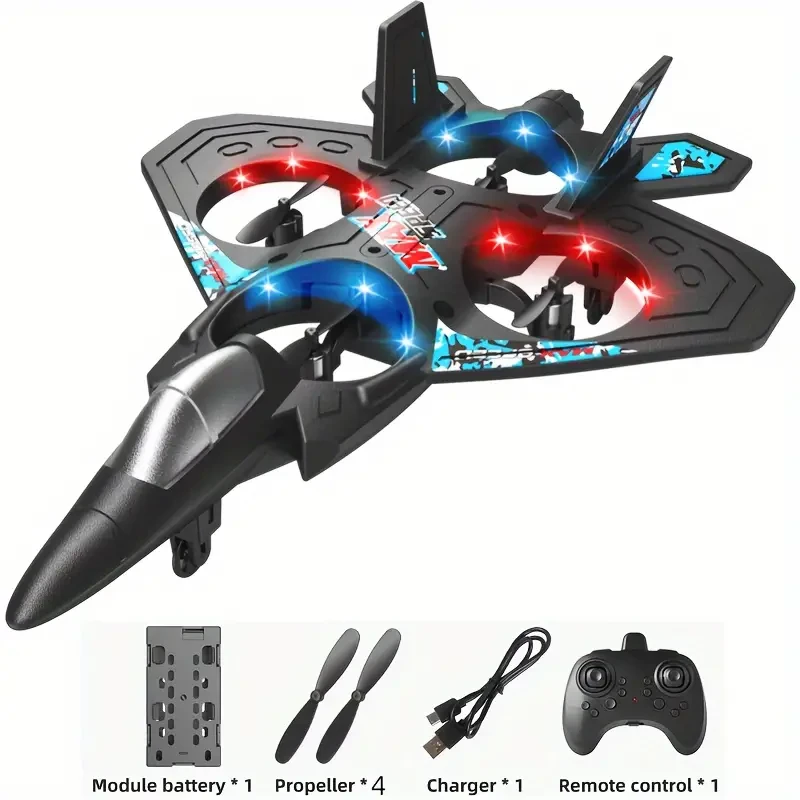 Dron recargable con control de altura: control remoto para principiantes, juguete para interior y exterior