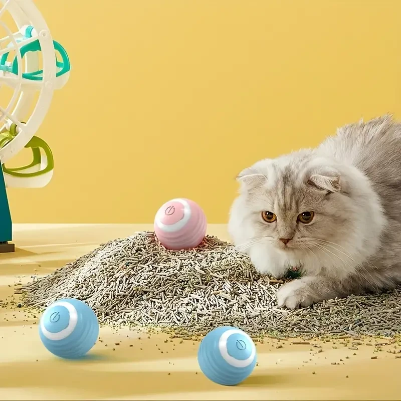 Juguete interactivo para gatos Fun Playmate - Bola mágica con ruedas automáticas