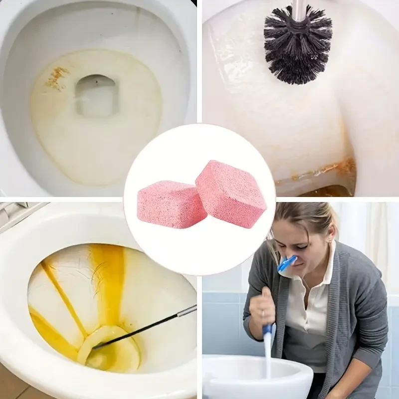 10 pastillas limpiadoras automáticas para inodoros - Efervescentes y desodorizantes