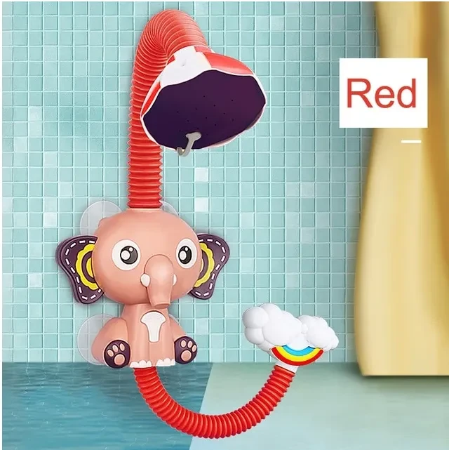 Juguetes de baño para bebés, juego de agua, modelo de elefante, grifo de ducha, juguete eléctrico con rociador de agua para niños, juguetes de baño para bebés.