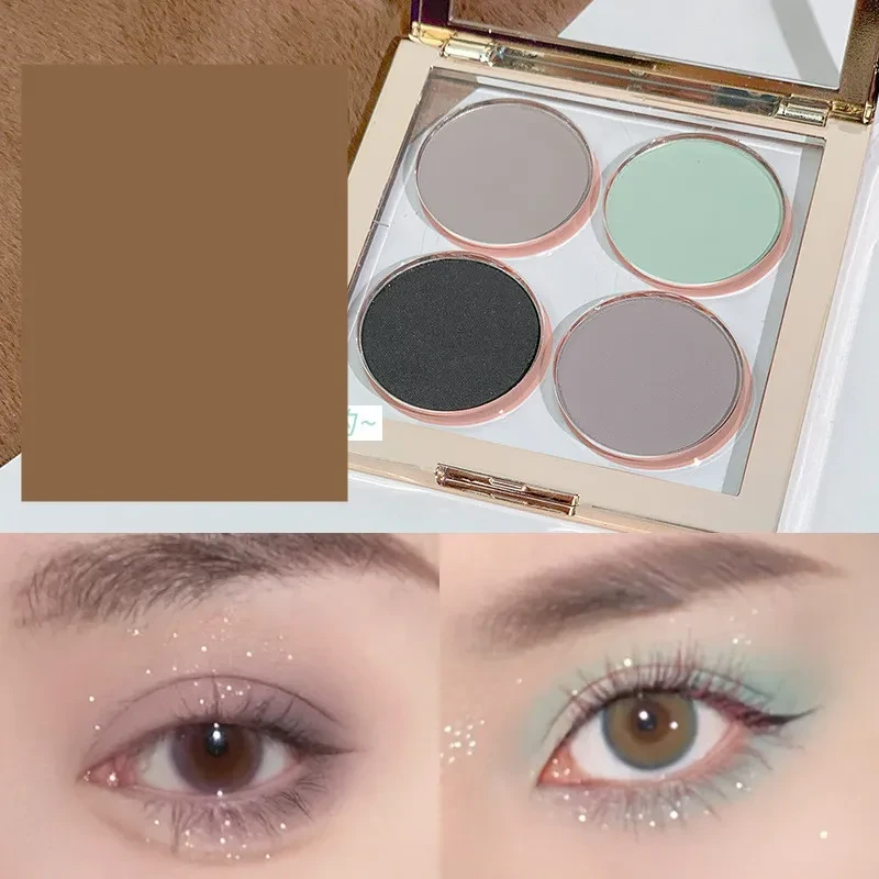 Paleta de sombras de ojos de cuatro colores para principiantes