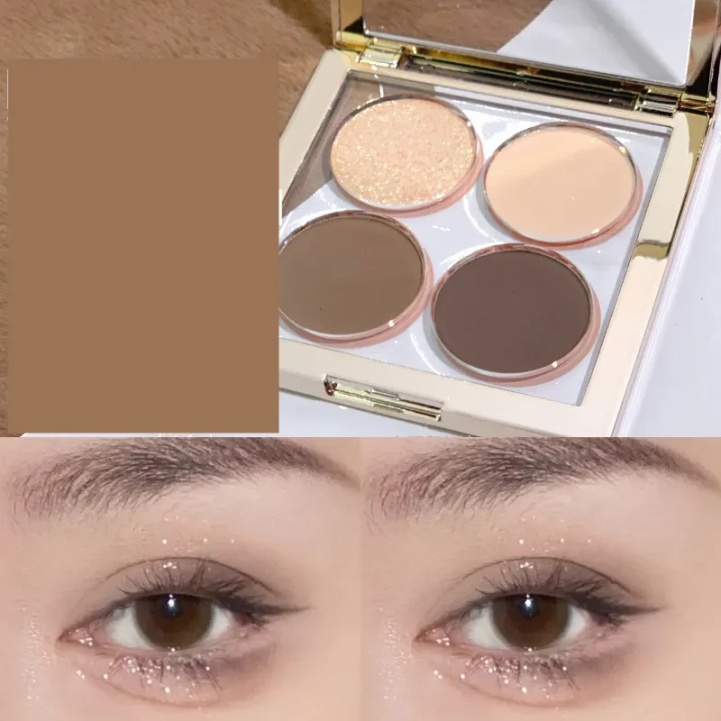 Paleta de sombras de ojos de cuatro colores para principiantes