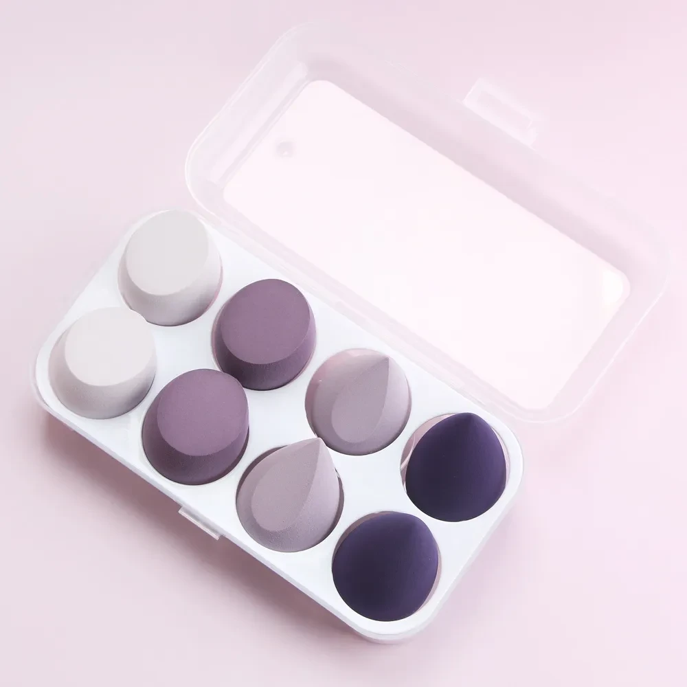 El juego de huevos de belleza es suave, no se empolva en caja.