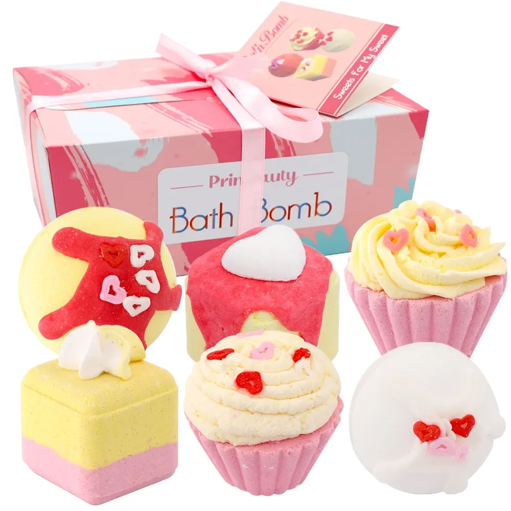 Bola de baño exfoliante con sales de baño y burbujas