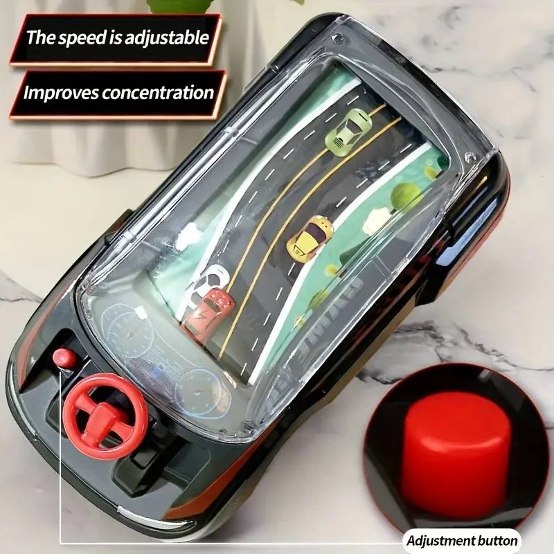 1 pieza portátil para niños, juguete de aventura en la carretera a batería para jugar e interactuar con dos jugadores. Adecuado para 3 6 pilas AAA (no incluidas). Detalles 11 piezas portátil para niños, juguete de aventura en la carretera a batería para j