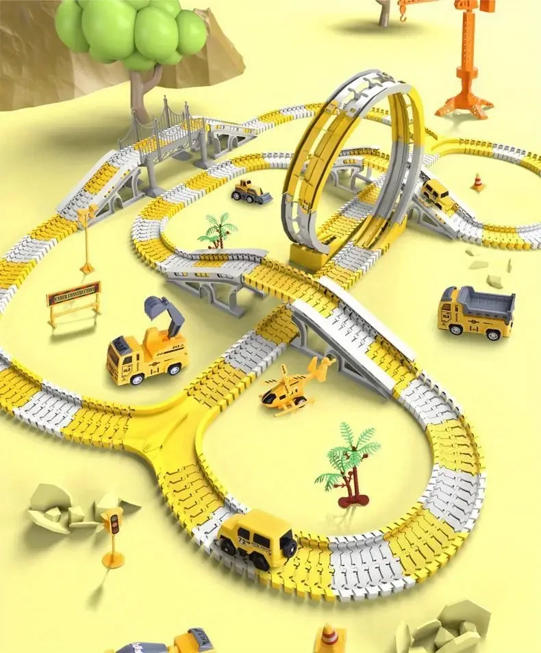 Tren eléctrico de vías: desarrolla la capacidad de resolver problemas, potencia la creatividad y fomenta el aprendizaje STEM. Regalo educativo perfecto para niños, ideal para Halloween y Navidad.