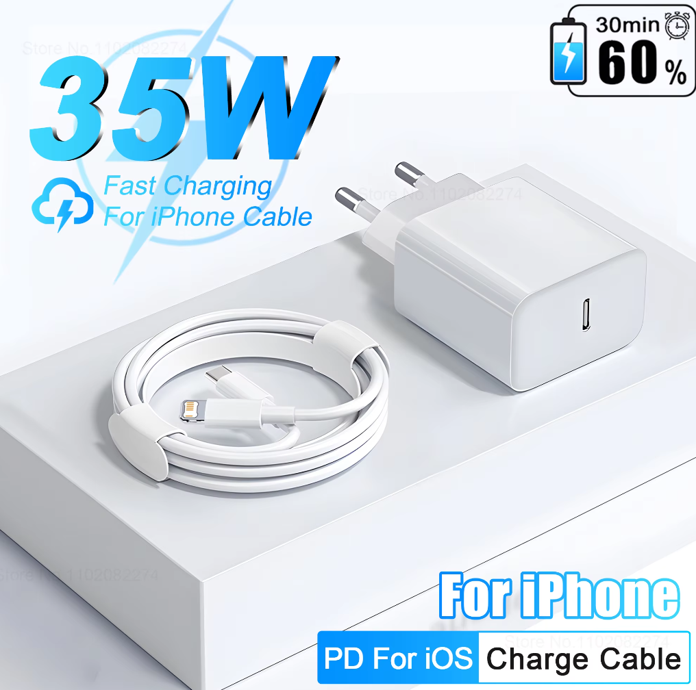 Cargador USB tipo C para iPhone de 35 W de Apple
