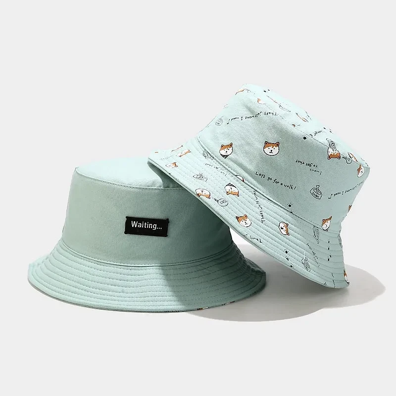Sombrero de lavabo con protector solar de arte japonés de moda