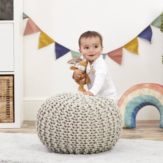 Adivina cuánto te amo, pequeño juguete de peluche de liebre color avellana