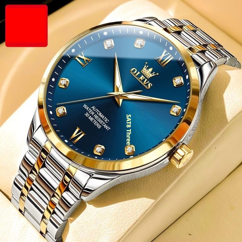 Reloj mecánico automático impermeable para hombre