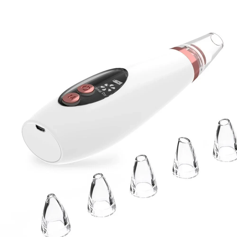 Limpiador de poros y puntos negros, limpiador de nariz, eliminador de puntos negros, botón para eliminar acné, succión facial, herramienta de belleza para el cuidado de la piel.
