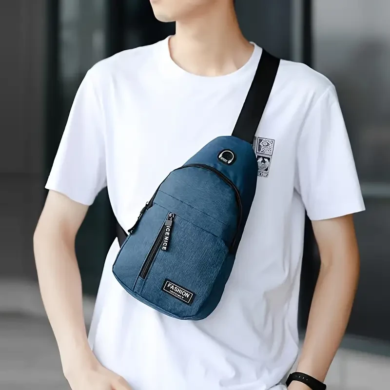 Bolsa de pecho ajustable para hombre para exteriores