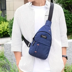 Bolsa de pecho ajustable para hombre para exteriores