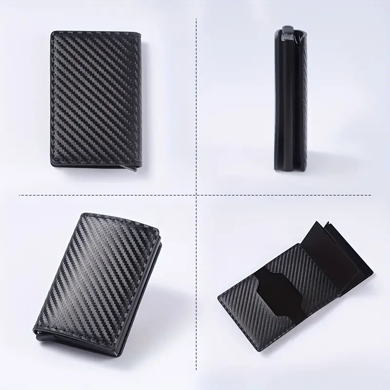 Anti-RFID multifuncional minimalista para hombre