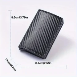 Anti-RFID multifuncional minimalista para hombre