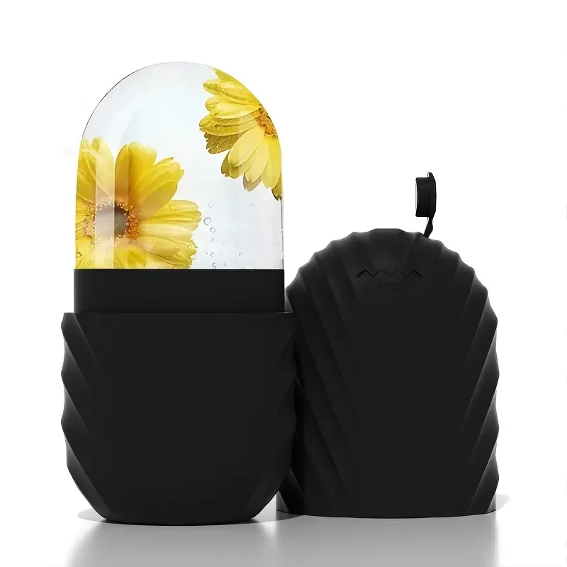 Masajeador facial reutilizable con rodillo de hielo: mejora y deja la piel radiante