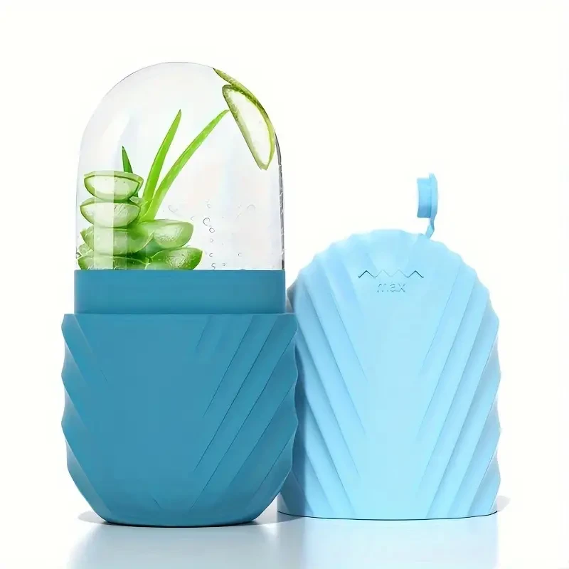 Masajeador facial reutilizable con rodillo de hielo: mejora y deja la piel radiante