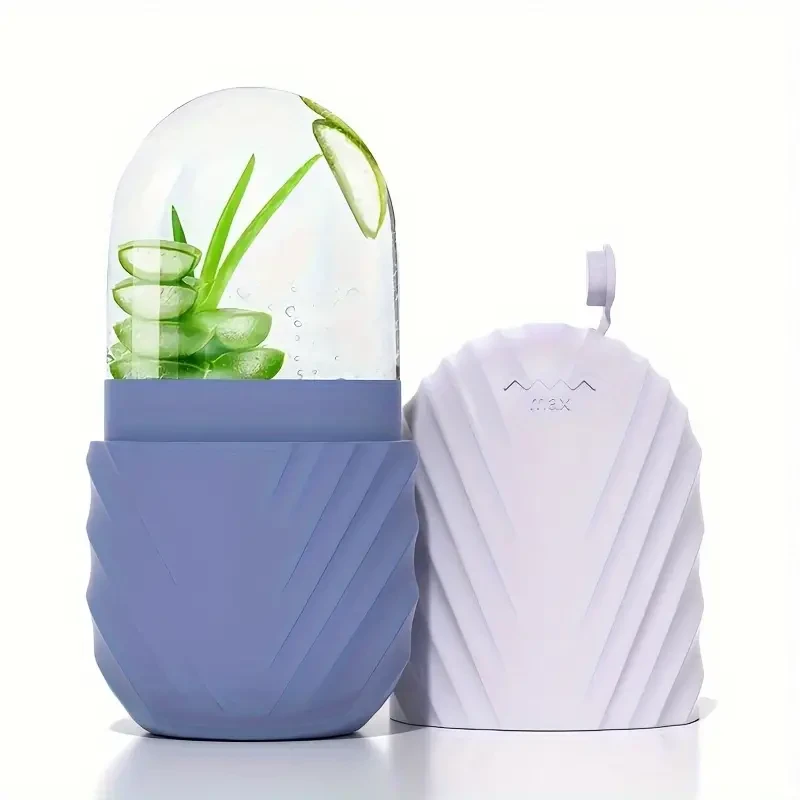 Masajeador facial reutilizable con rodillo de hielo: mejora y deja la piel radiante