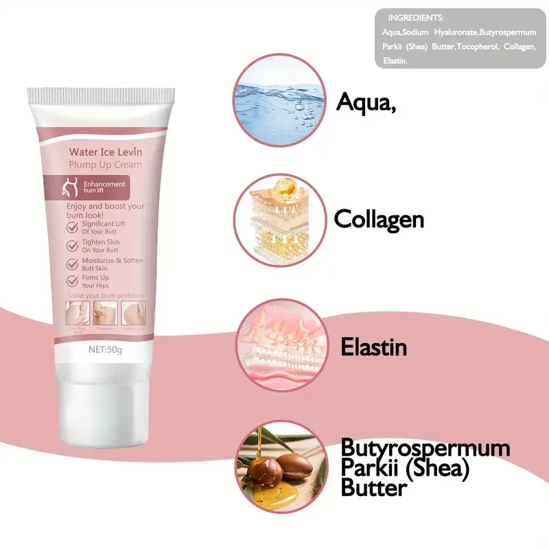 Crema Miracle Butt Lift: fórmula reafirmante, hidratante y esculpida (50 g)
