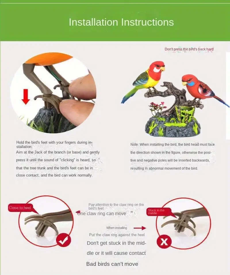 Descripción muy extensa del producto: Lleve a casa el encanto y la vivacidad de un loro con el Pájaro Eléctrico de Simulación, un loro interactivo y activado por voz, diseñado para brindar diversión y entretenimiento tanto a adolescentes como a adultos. E