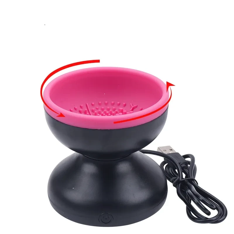 Limpiador de brochas de maquillaje eléctrico