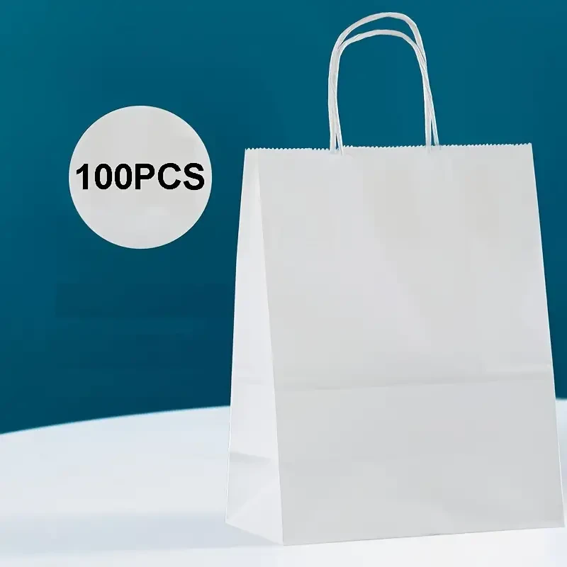 100 bolsas de papel kraft de alta calidad