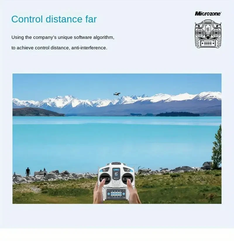 Receptor de control remoto MC6C Mini 2.4G con antena: perfecto para aviones, barcos y vehículos RC