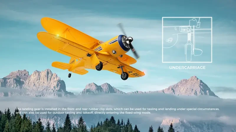 1 juego de planeador eléctrico de doble ala con control remoto, 2,4 G, motor sin escobillas, modelo de juguete, avión de ala fija Cessna, regalo de Navidad y Halloween.