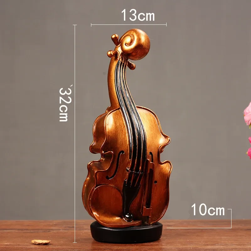 Adornos de violín para decoración del hogar moderno