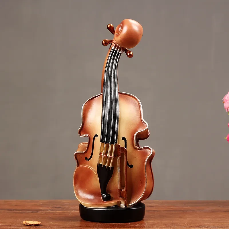 Adornos de violín para decoración del hogar moderno