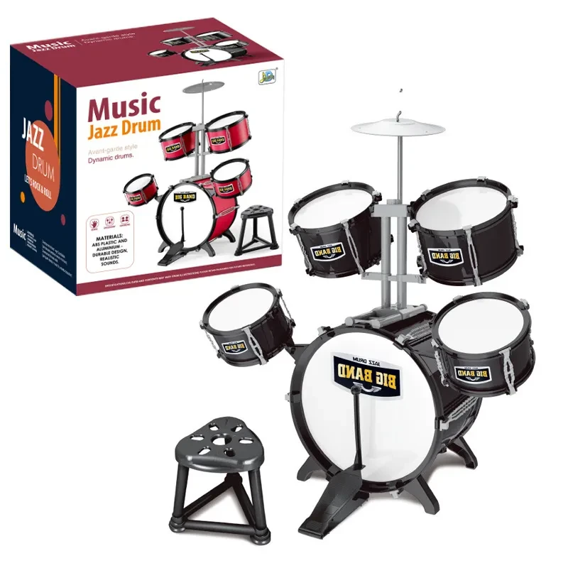 Batería infantil para principiantes, educación temprana, iluminación, instrumentos de percusión occidentales