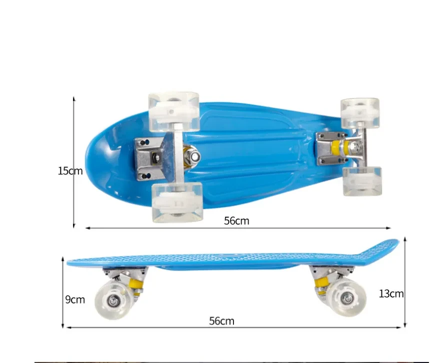 Patineta de cuatro ruedas con personalidad creativa de moda
