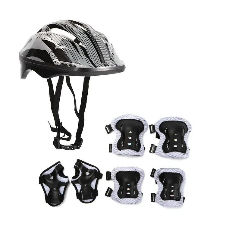 Equipo de protección para patinaje sobre ruedas, casco, rodilleras deportivas para monopatín, casco de patinador