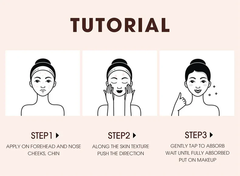 Prebase de maquillaje con enfoque suave y orificio inverso, corrector de poros invisibles