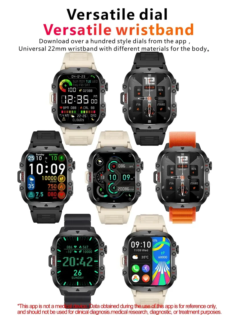 Reloj inteligente para hombre con asistente de voz