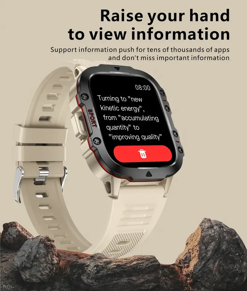 Reloj inteligente para hombre con asistente de voz
