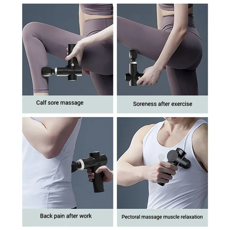 Masajeador eléctrico, equipo de fitness, mini pistola de masaje.