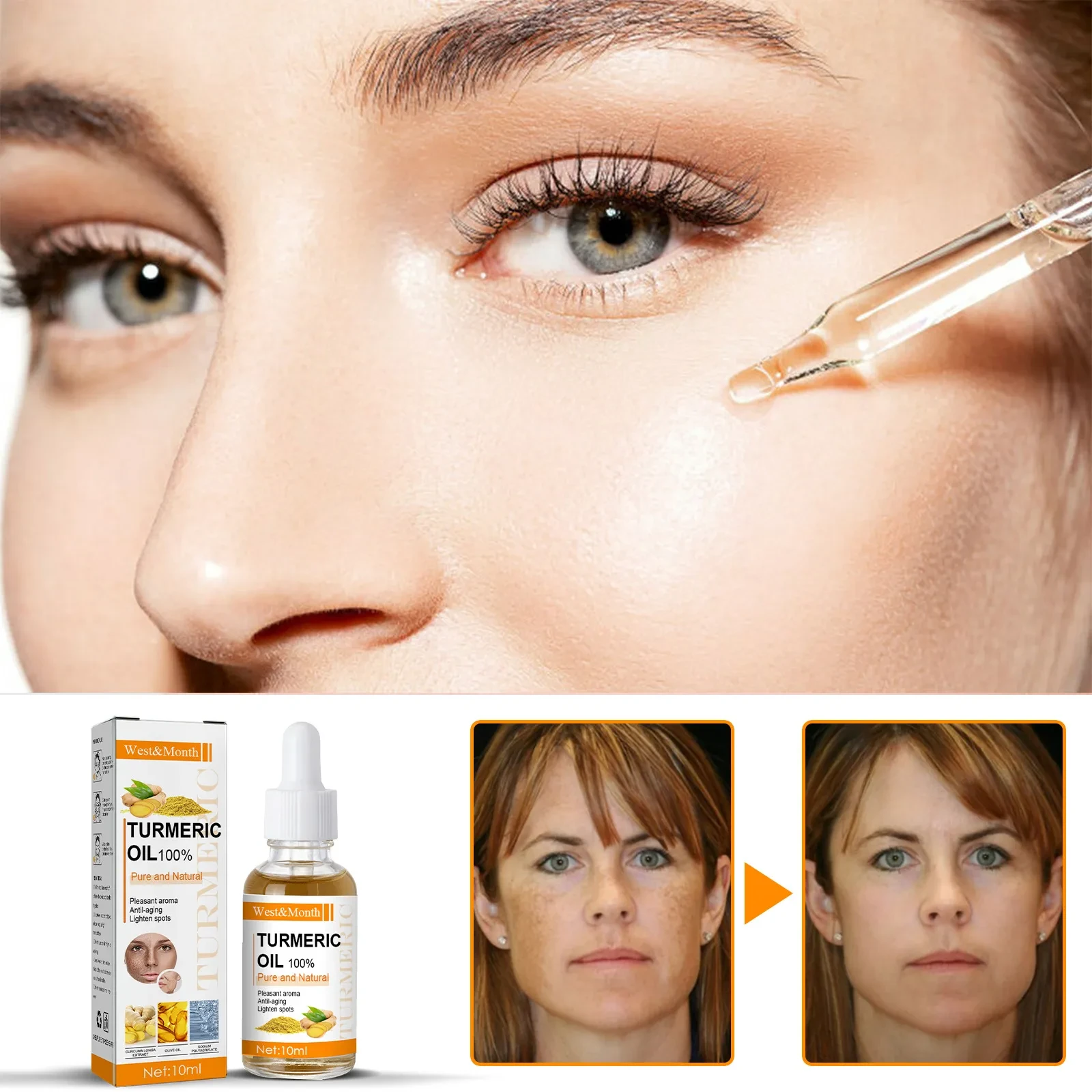 Aceite hidratante reafirmante y antiarrugas para piel facial.