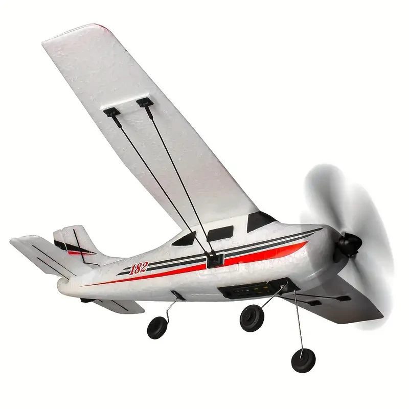 Avión Cessna RC de 3 canales, planeador de combate de ala fija, juguete de espuma, alimentado por batería con carga USB, resistente a la intemperie, control de botón, control remoto de 2.4 G, para mayores de 14 años, polímero de litio recargable, altitud