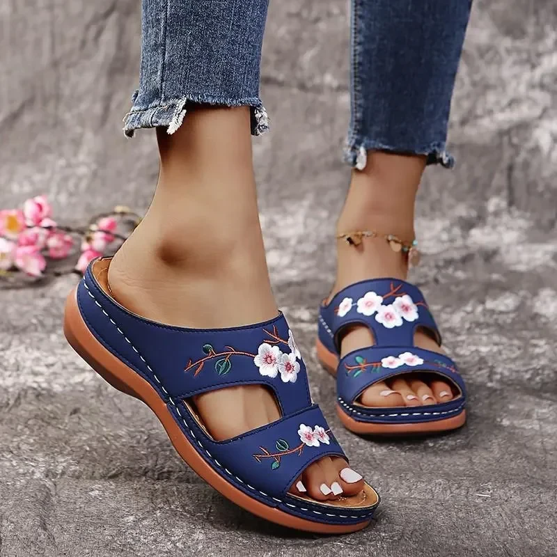 Casual Wedges Sandals (Flowers)